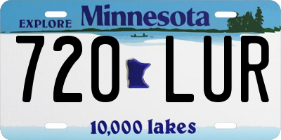 MN license plate 720LUR