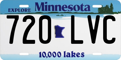 MN license plate 720LVC