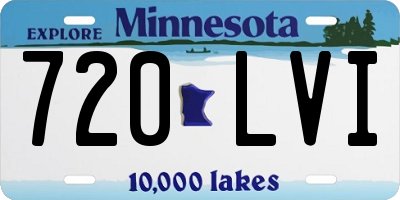 MN license plate 720LVI