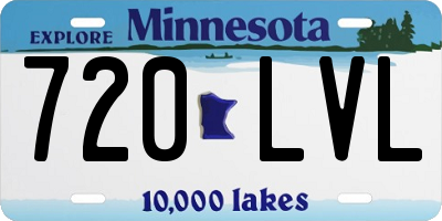 MN license plate 720LVL