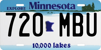 MN license plate 720MBU