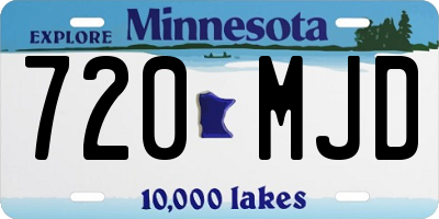 MN license plate 720MJD