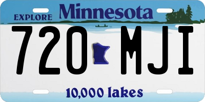 MN license plate 720MJI