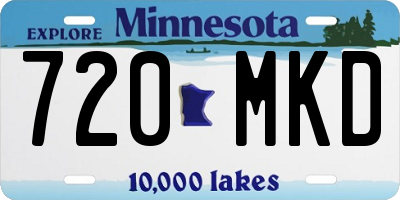 MN license plate 720MKD