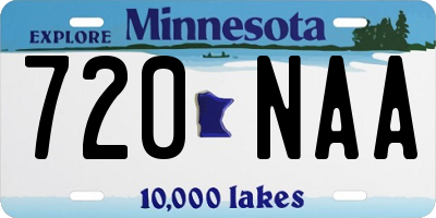 MN license plate 720NAA