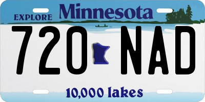 MN license plate 720NAD