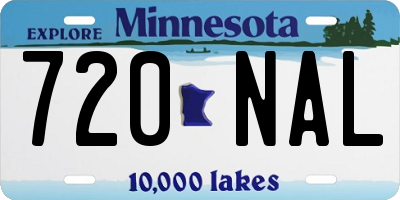 MN license plate 720NAL