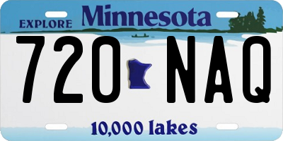 MN license plate 720NAQ