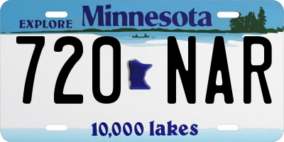MN license plate 720NAR