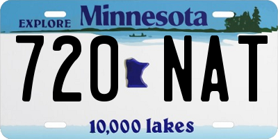 MN license plate 720NAT