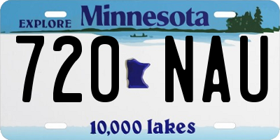 MN license plate 720NAU