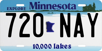 MN license plate 720NAY