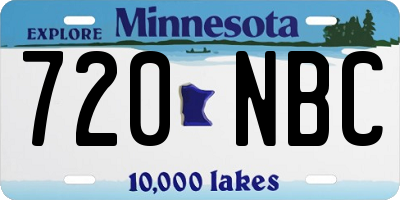 MN license plate 720NBC