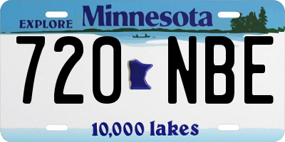 MN license plate 720NBE