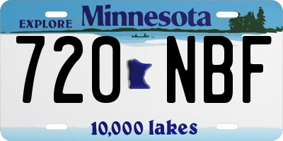 MN license plate 720NBF