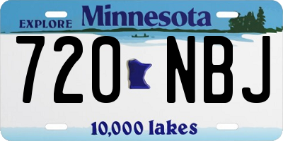 MN license plate 720NBJ