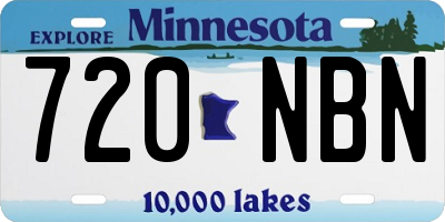 MN license plate 720NBN