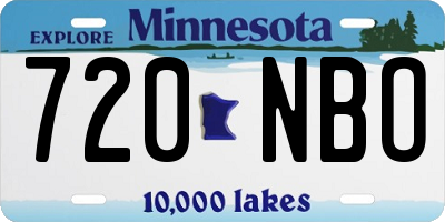 MN license plate 720NBO