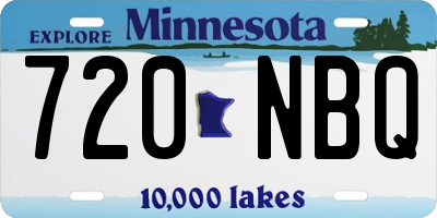 MN license plate 720NBQ
