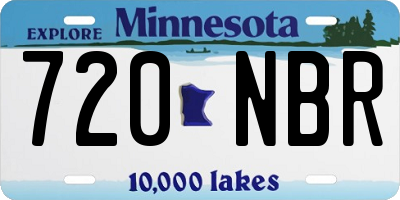 MN license plate 720NBR