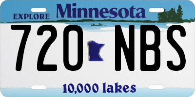 MN license plate 720NBS