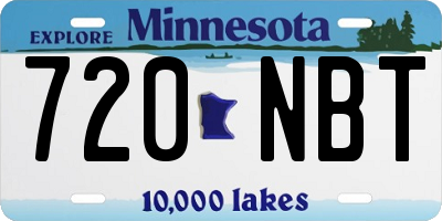 MN license plate 720NBT