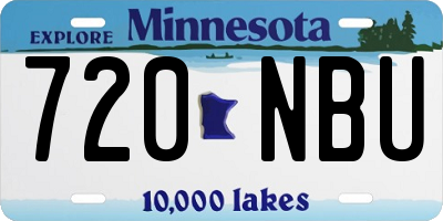 MN license plate 720NBU