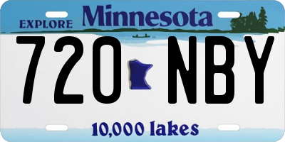 MN license plate 720NBY