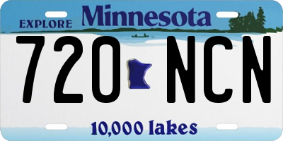 MN license plate 720NCN
