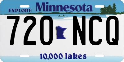 MN license plate 720NCQ