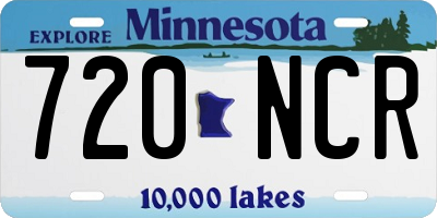 MN license plate 720NCR