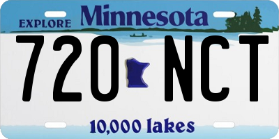 MN license plate 720NCT