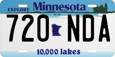 MN license plate 720NDA