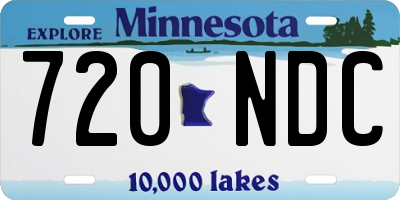 MN license plate 720NDC