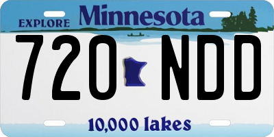MN license plate 720NDD
