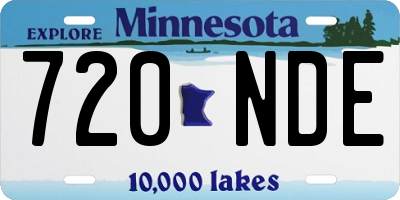 MN license plate 720NDE