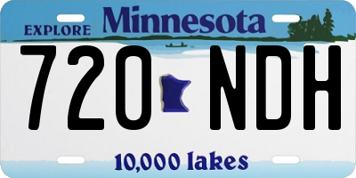 MN license plate 720NDH