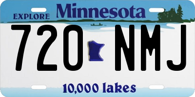 MN license plate 720NMJ