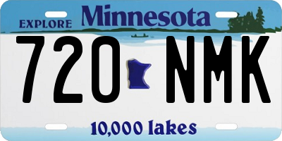 MN license plate 720NMK