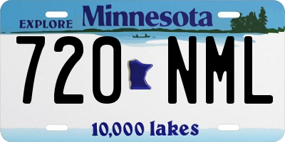 MN license plate 720NML