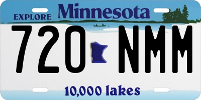 MN license plate 720NMM