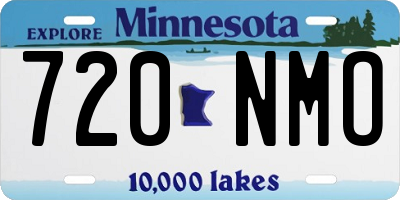 MN license plate 720NMO