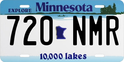 MN license plate 720NMR