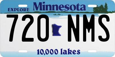 MN license plate 720NMS
