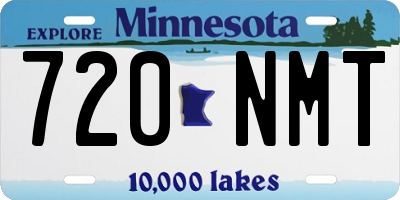 MN license plate 720NMT