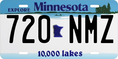 MN license plate 720NMZ
