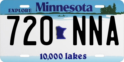 MN license plate 720NNA