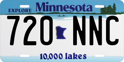 MN license plate 720NNC