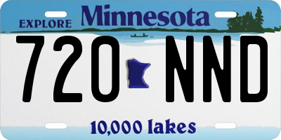 MN license plate 720NND