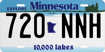 MN license plate 720NNH